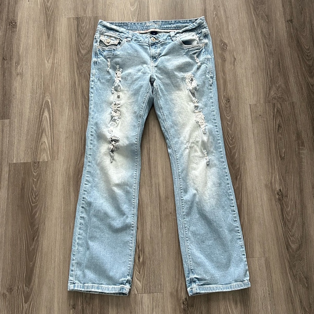 Y2K Amethyst Jeans Light Blue Denim - Picture 3 of 7